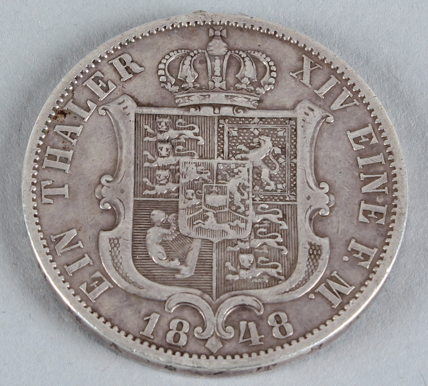 1 Zilveren Thaler 1848 B