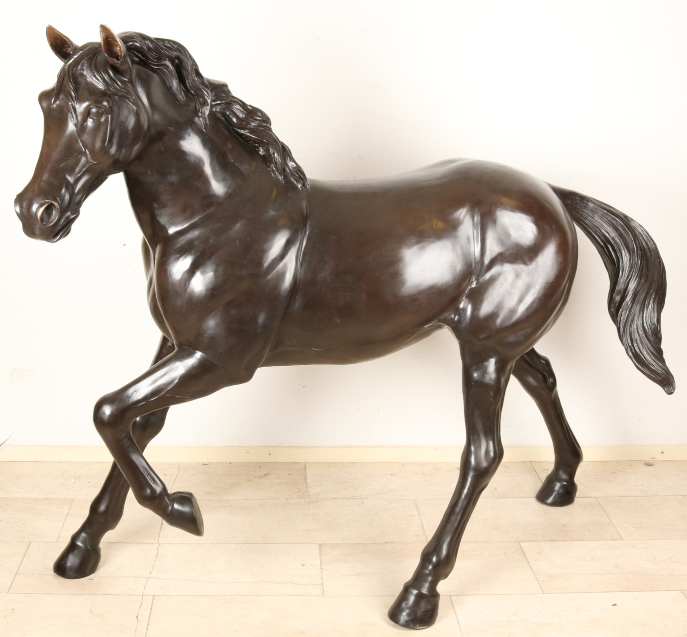 Groot bronzen paard