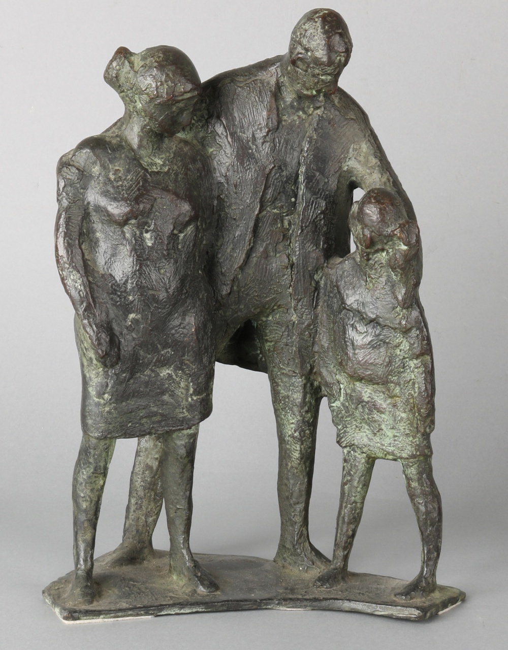 Bronzen beeld van Bert Kiewiet.