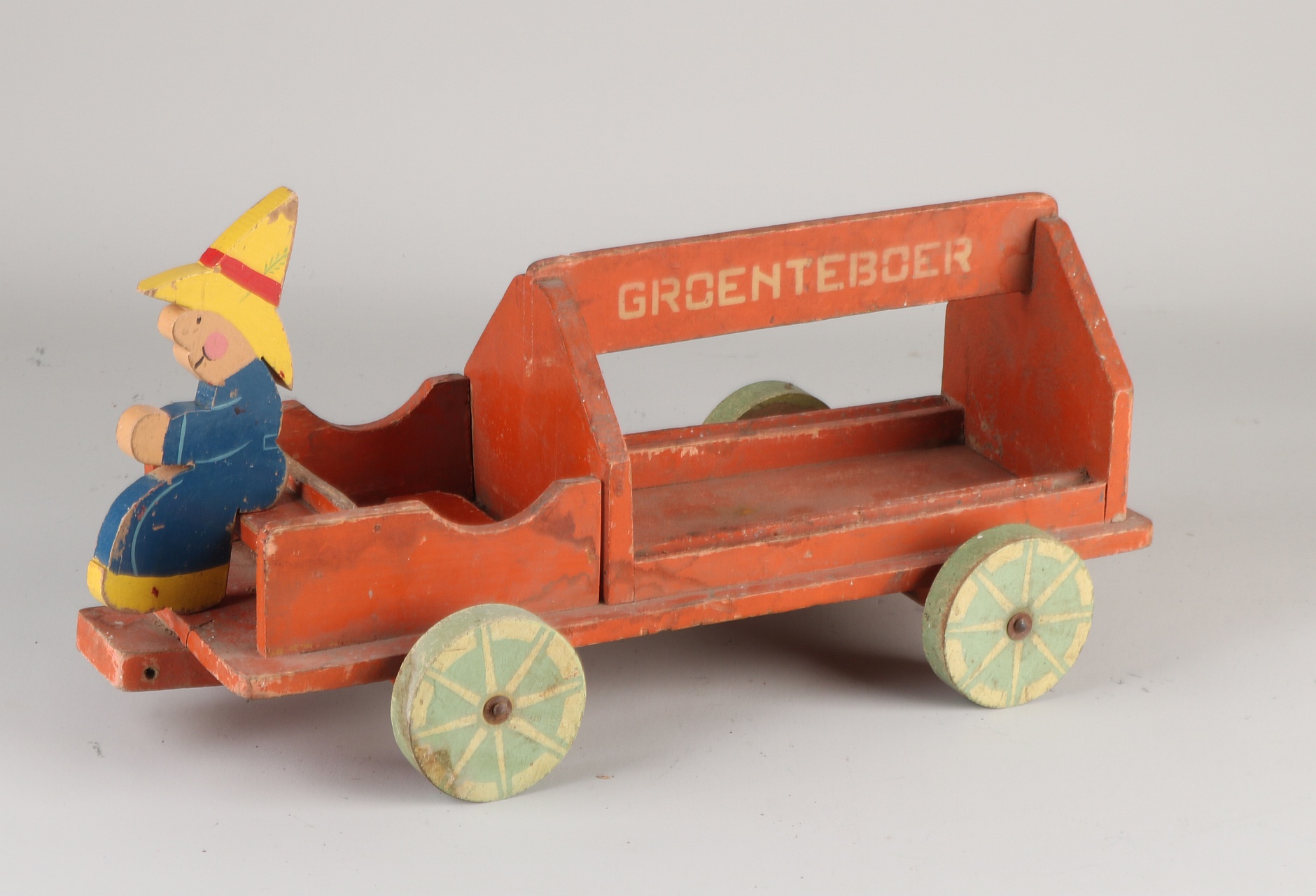 Houten speelgoed auto, 1930