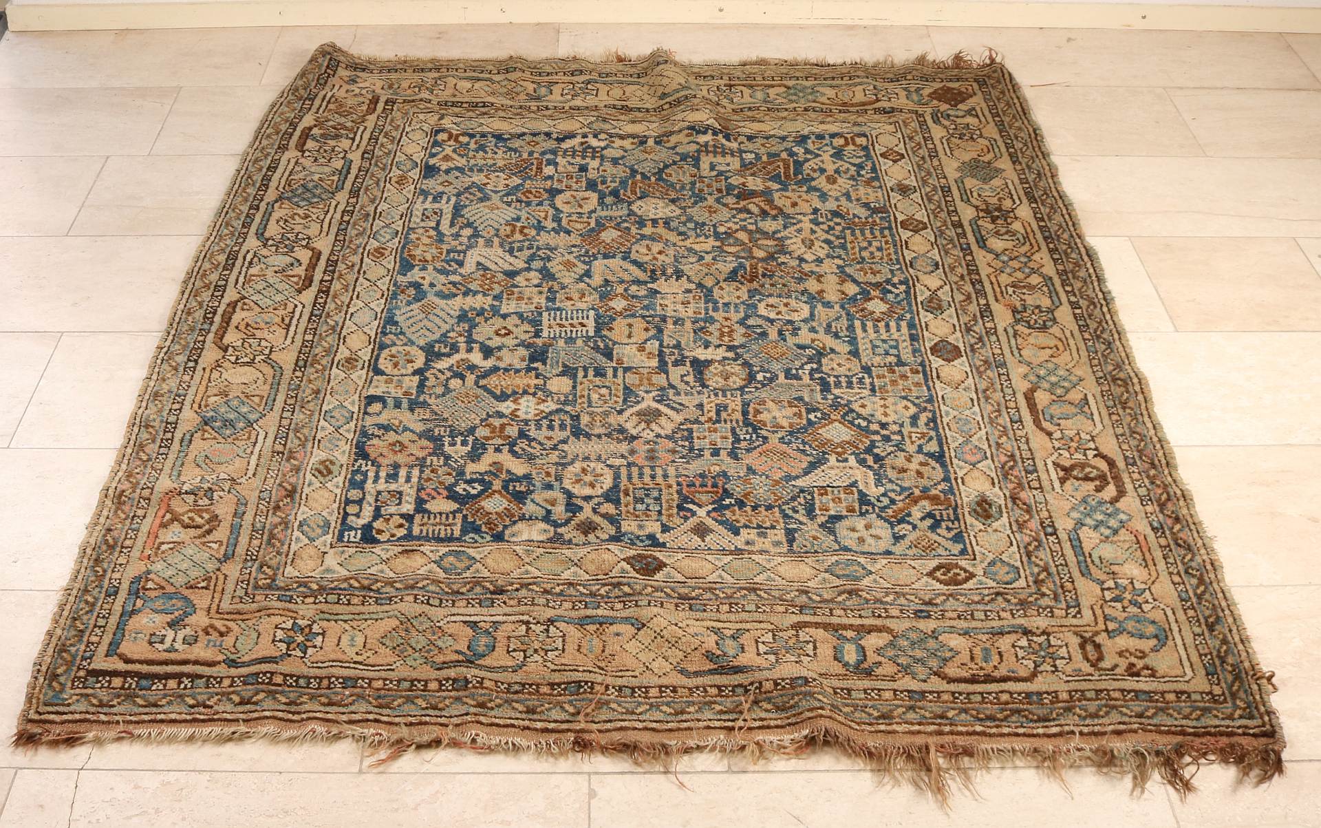 Antiek Perzisch kleed, 150 x 190 cm.