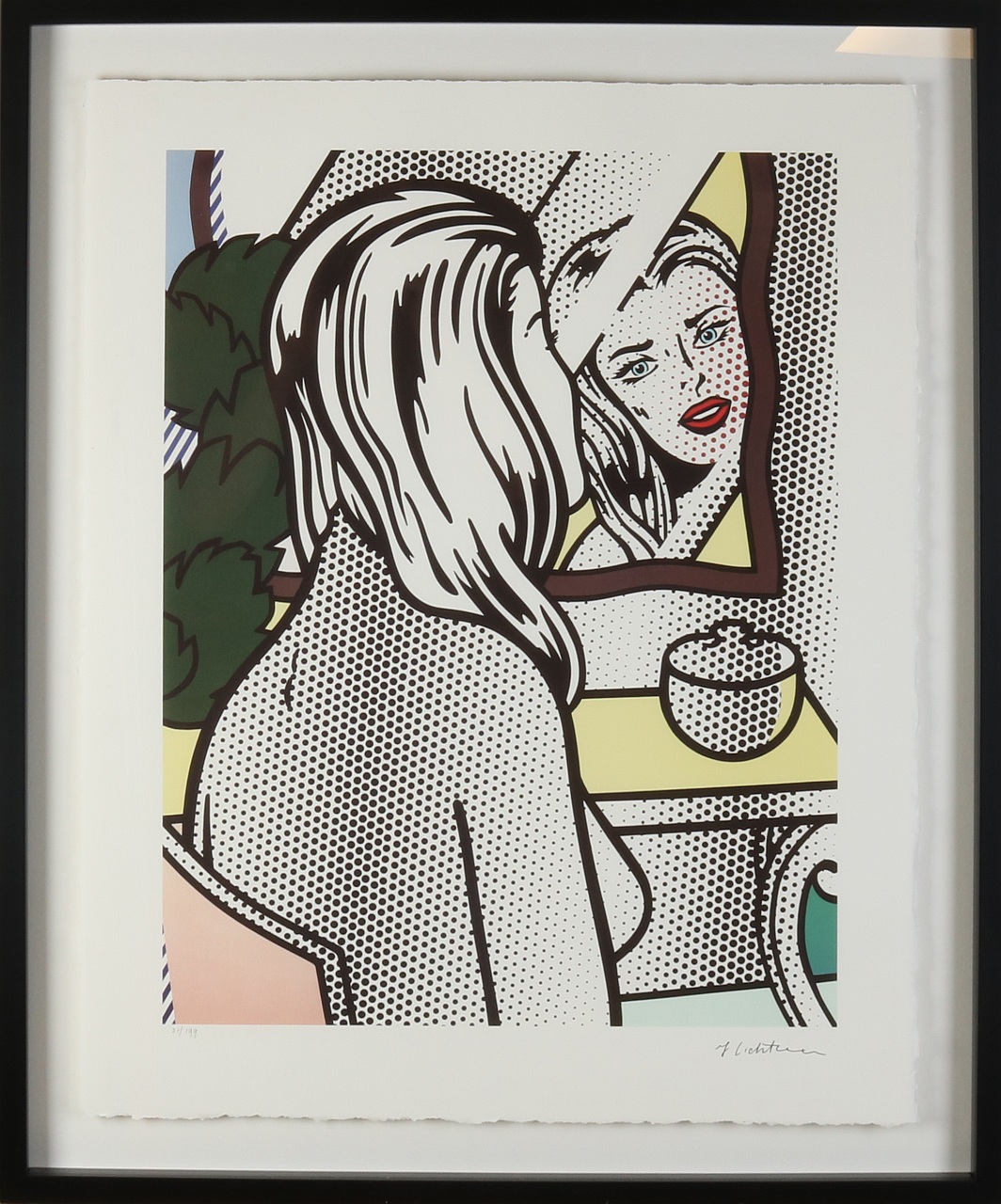 Lichtenstein, vrouw voor spiegel