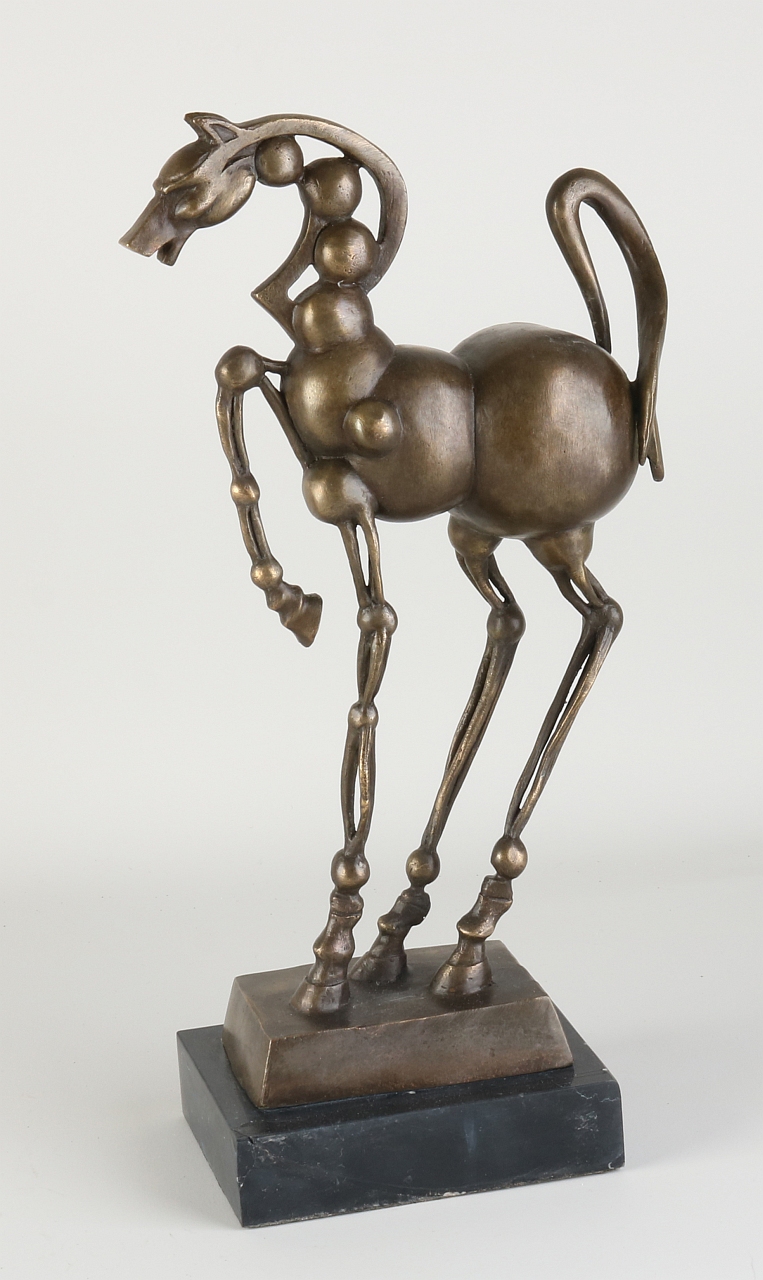 Bronzen figuur, Paard (naar Dali)