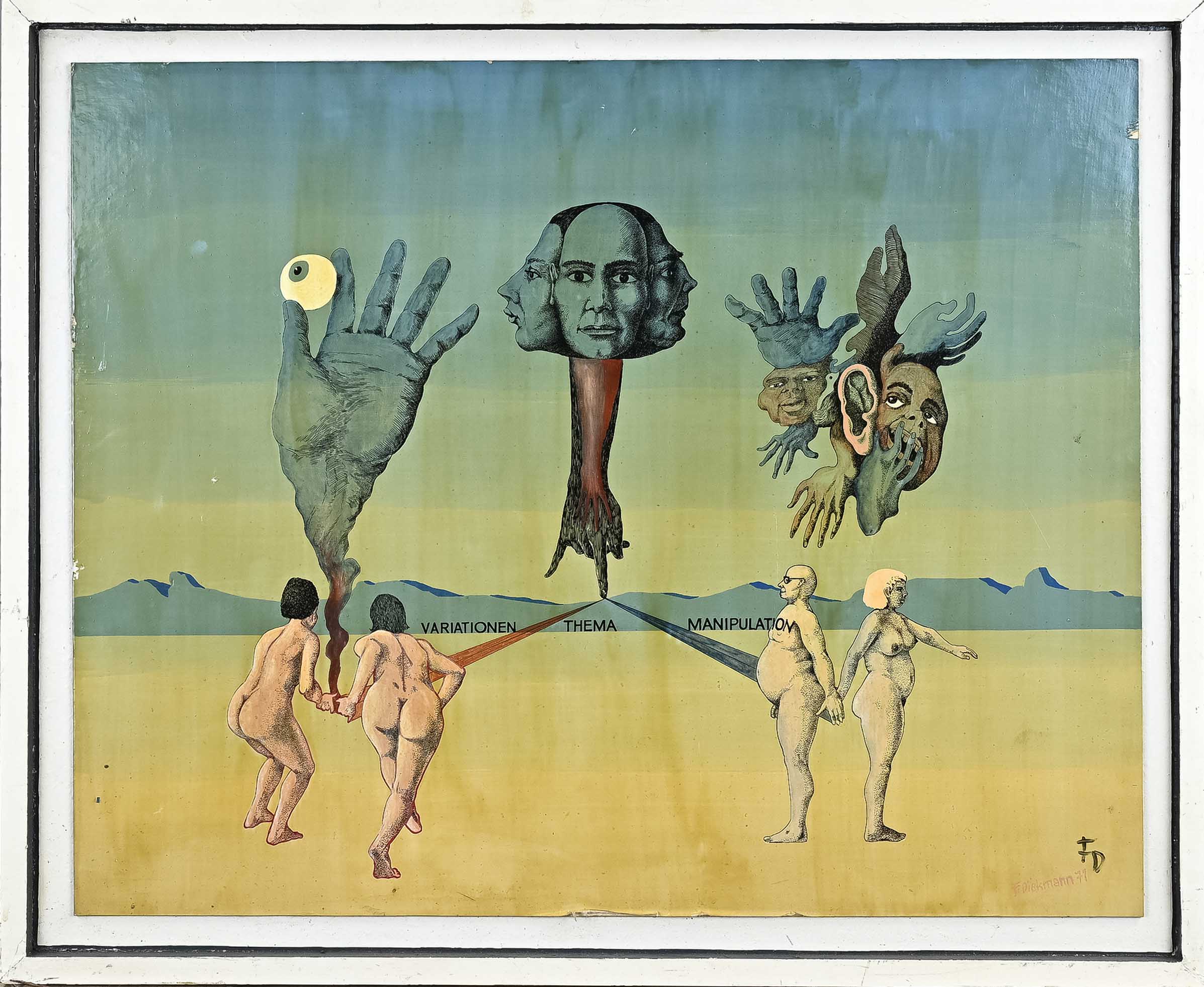 F. Diekmann, Surrealistische figuren voorstelling