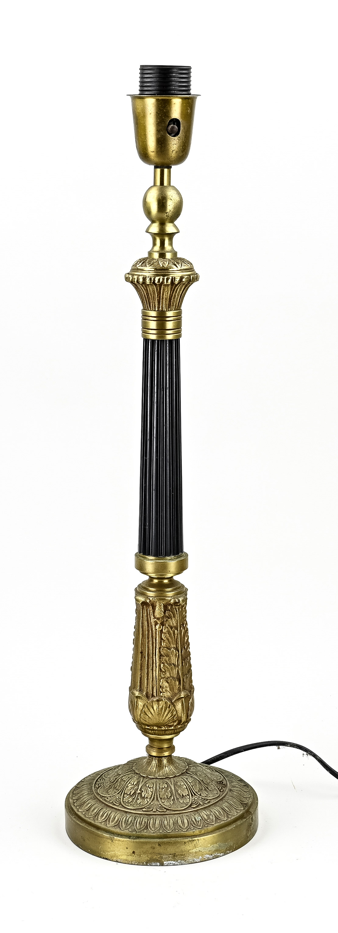 Empire-stijl lamp, H 58 cm.