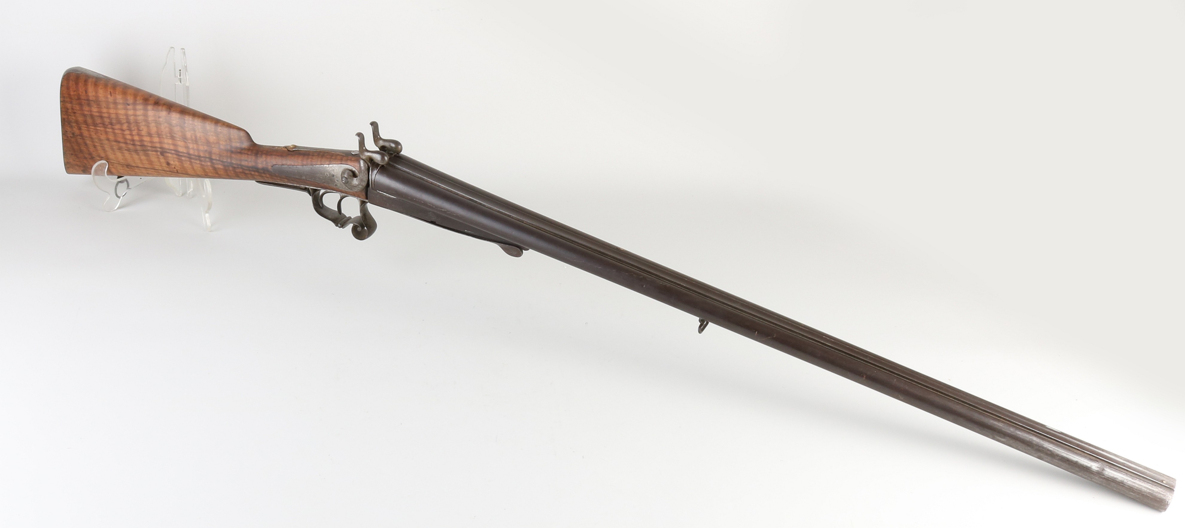 Antiek cubbelloops jachtgeweer, L 118 cm.