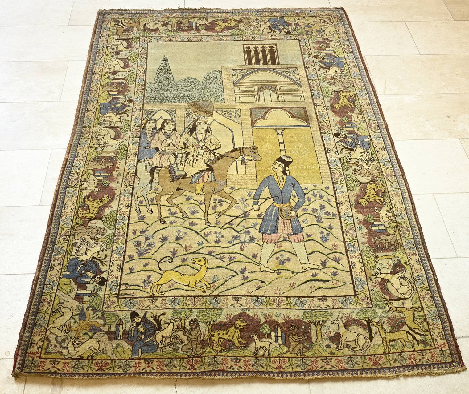 Oud Perzisch kleed, 207 x 140 cm.