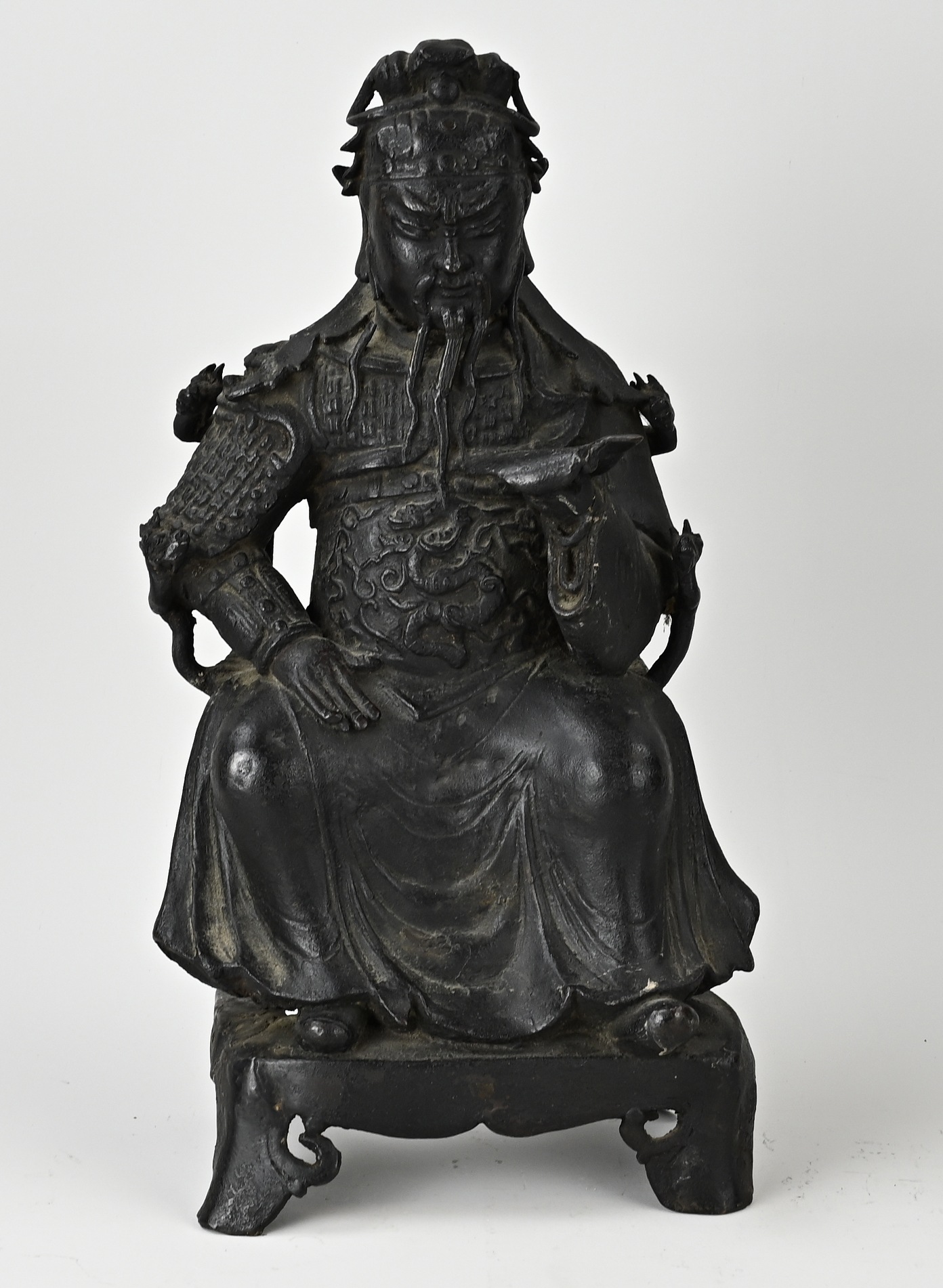 Chinees bronzen Ming figuur, H 39,5 cm.