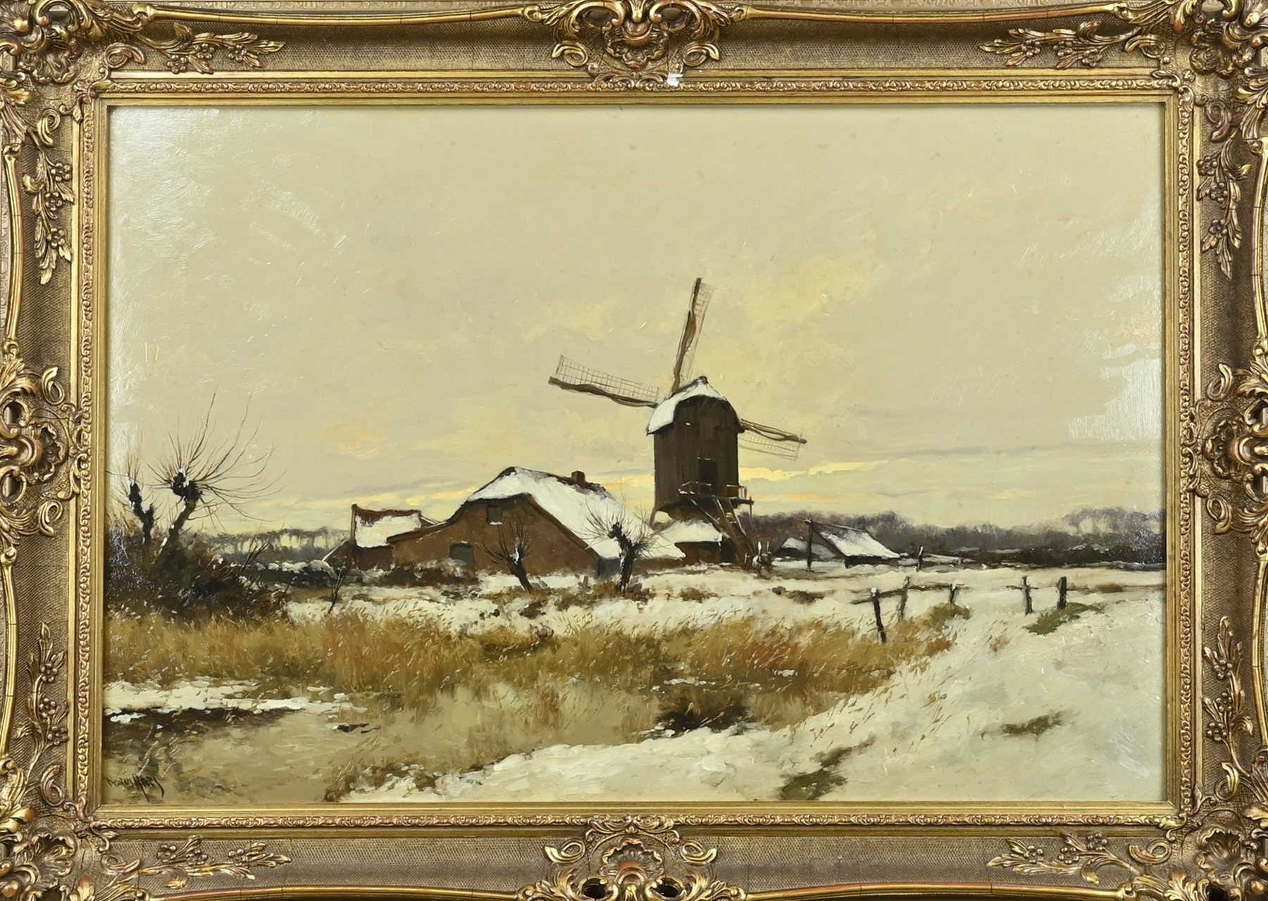 Dorus Arts, Hollands besneeuwd landschap