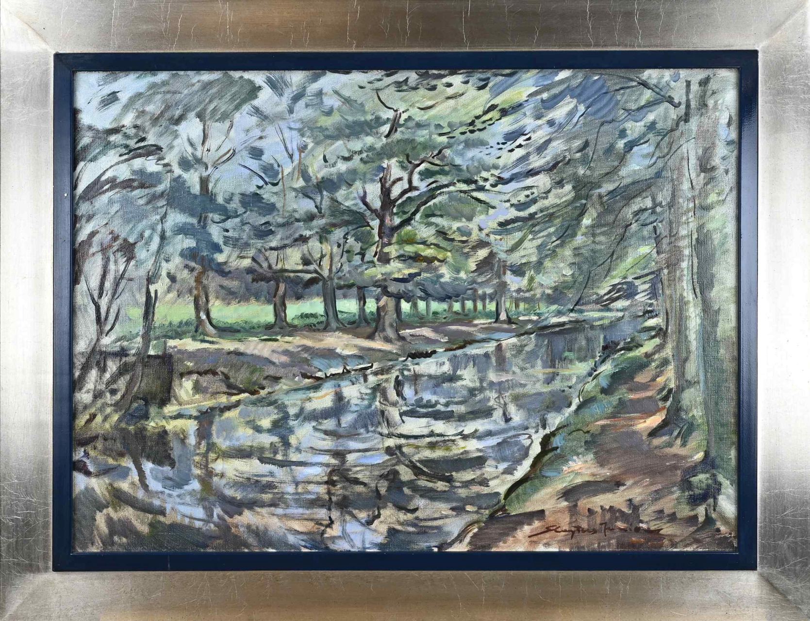 Jan Sluyters jr., Impressionistisch riviergezicht