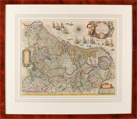 Antieke landkaart Blaeu