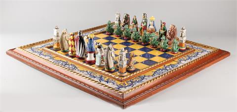 Italiaans majolica schaakspel, 1955