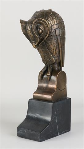 Bronzen figuur, Uil in Art Deco-stijl