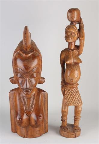 Twee oude Afrikaanse beelden